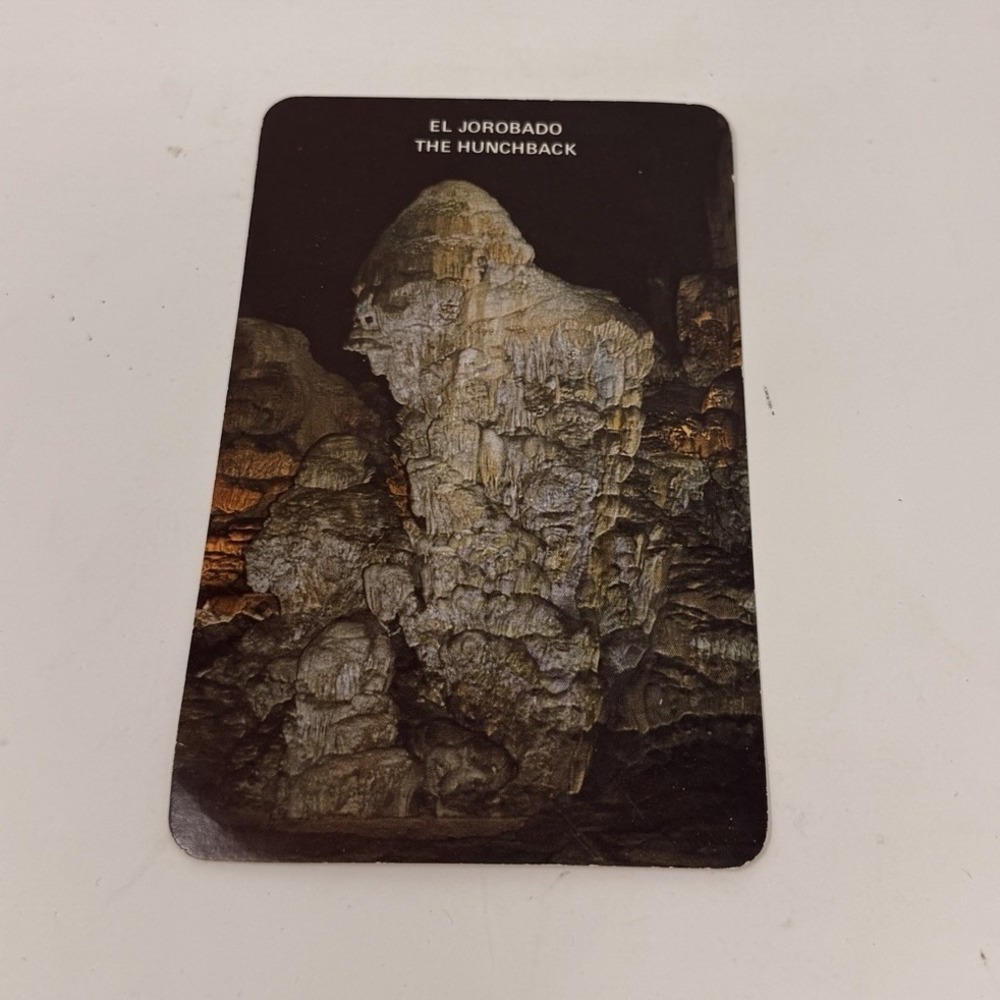 El Jorobado the Hunchback Vintage Chrome View Postcard Cacahuamilpa Mexico